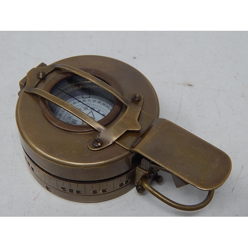 376 - Brass Compass: Marked 