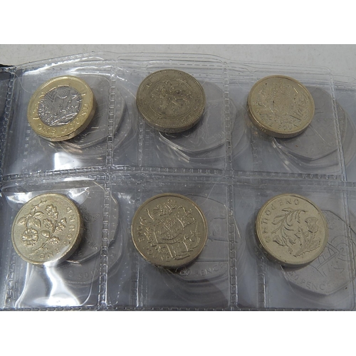 31 - Coin Collection Book Containing a Large Quantity of £2 Coins, £1 Coins & 50p's.