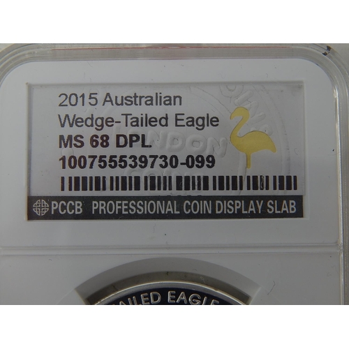 33 - 2015 Australian .999 Fine SILVER Wedge Tailed Eagle Coin 1 Dollar