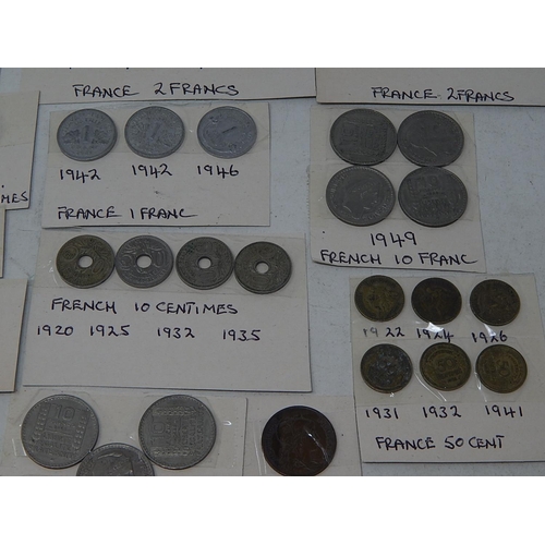 34 - Collection of French Coinage: All Written up.