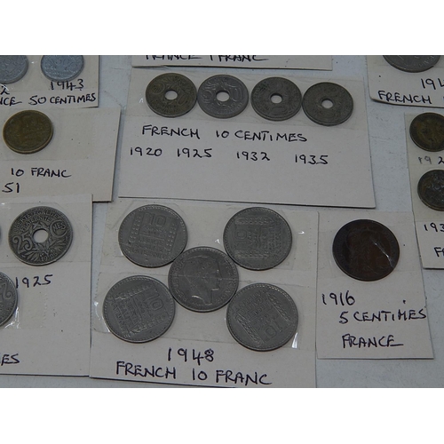 34 - Collection of French Coinage: All Written up.