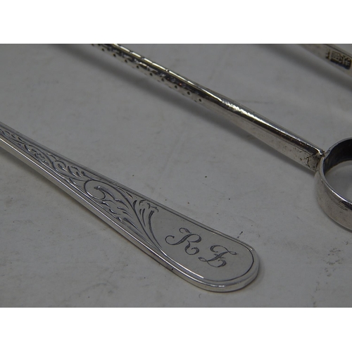 161 - George VI Silver Topped Pepperette, Large Pair of Silver Tongs, Silver Handled Cheese Knife & Silver... 