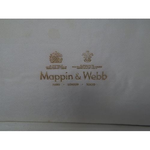 119 - MAPPIN & WEBB Silver Christening Set Hallmarked Sheffield 1986 in Fitted Case: Knife is possible rep... 