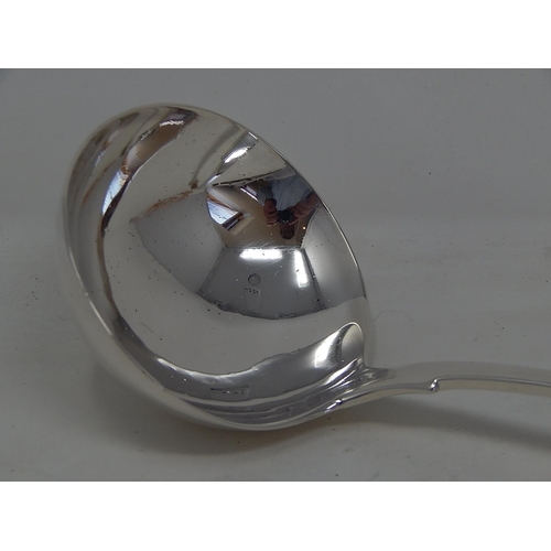 137 - Huge Victorian Silver Soup Ladle Hallmarked London 1891 by John Edward Bingham (Walker & Hall) Measu... 