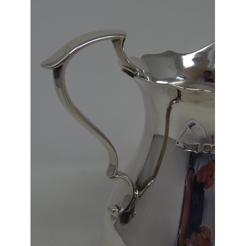 142 - HUGE Silver Milk Jug: Hallmarked Sheffield 1922 by Walker & Hall: Measures 14.8cm high: Weight 286g