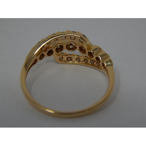 190 - 18ct Gold Ring Inset with Argyle Diamonds Estimated at 0.75cts: Ring Size P/Q with Authenticity Card... 