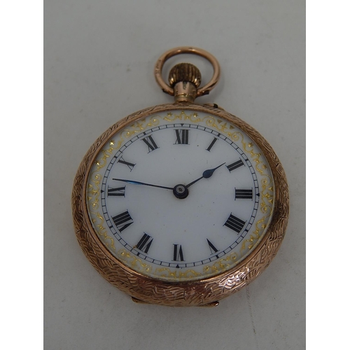 181 - RARE 18ct Gold Demi Hunter Watch by Harrods 1912 with Signed Dial & 15 Jewel Movement: 32mm diameter... 