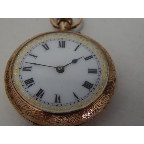 181 - RARE 18ct Gold Demi Hunter Watch by Harrods 1912 with Signed Dial & 15 Jewel Movement: 32mm diameter... 