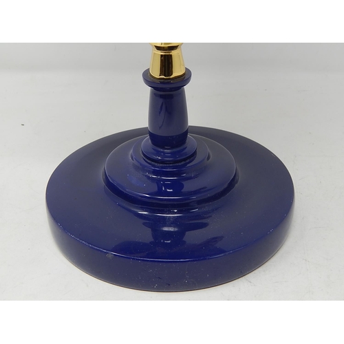 469 - Revolving Desk Globe on Stand with Hardstone Inlays: Measuring 29cm high