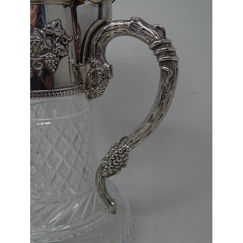 63 - Stunning Topazio Claret Jug with Hinged Lid & Bacchus Mask Spout: Measuring 32cm high & Presented in... 