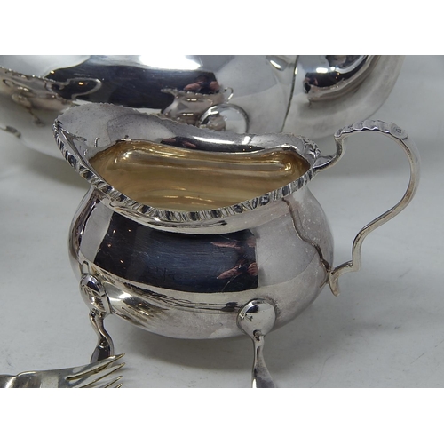 75 - Quantity of Silver Plated Wares to Include a Good Three Piece Tea Service & a Pair of 800 Standard S... 