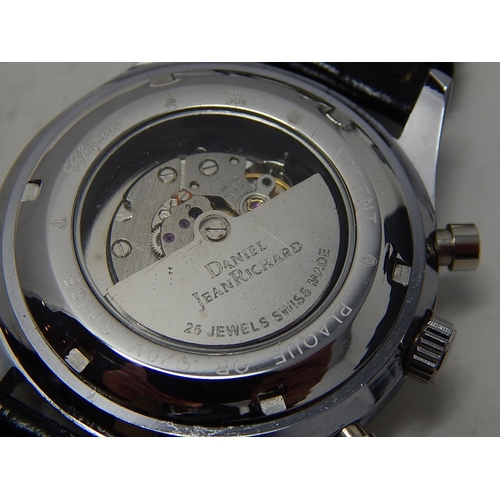 95 - Daniel Jean Richard for Chopard Gentleman's Automatic Chronometer Wristwatch with Silver Back & Visi... 