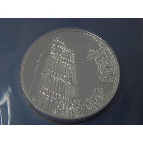 304 - 2015 The Royal Mint Big Ben £100 .999 Fine Silver Coin (62.86g). 984043