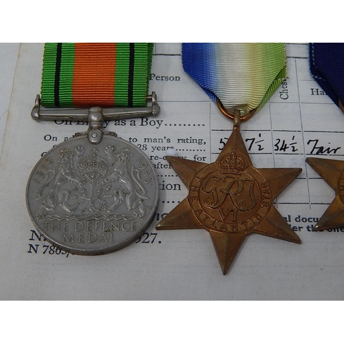 314 - Collection of WW2 Medals & Royal Service Record Relating to Seaman R.J Russell. 669270