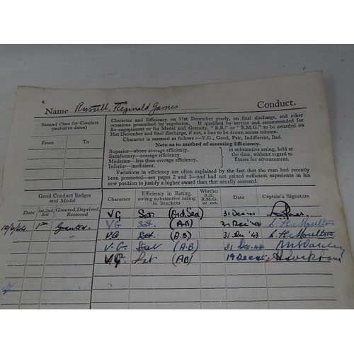 314 - Collection of WW2 Medals & Royal Service Record Relating to Seaman R.J Russell. 669270