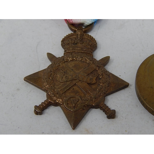 319 - 2 x WW1 Medals Named Inc 1914-15 Star To No.1386 Sepoy Ram Singh 1/41/Dogras.