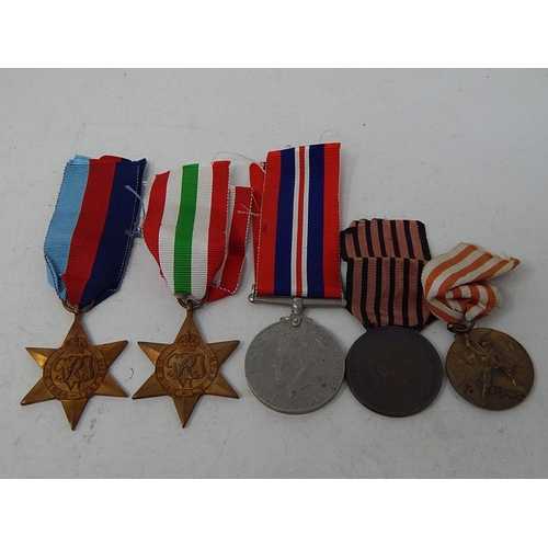 321 - 5 x WW2 British & Italian MEDALS Inc 1941 Fascist Medal. 544957