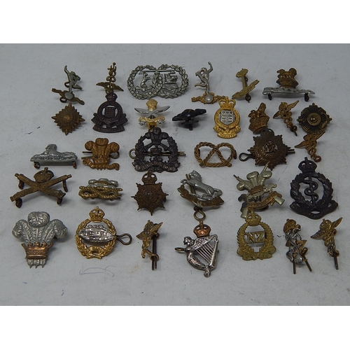 322 - Collection of Assorted Vintage MILITARY Collar Badges Inc Tank Regiment, Irish. 318707