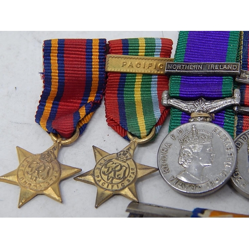 326 - Collection of Assorted Miniature MEDALS Inc WW1, WW2, ERII, Gulf War, Pacific. 700721