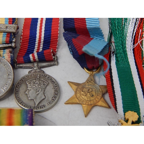 326 - Collection of Assorted Miniature MEDALS Inc WW1, WW2, ERII, Gulf War, Pacific. 700721