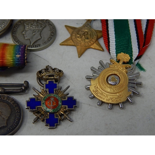 326 - Collection of Assorted Miniature MEDALS Inc WW1, WW2, ERII, Gulf War, Pacific. 700721