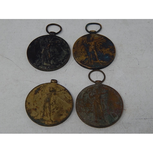 327 - 4 x WW1 Victory Medals. 564619