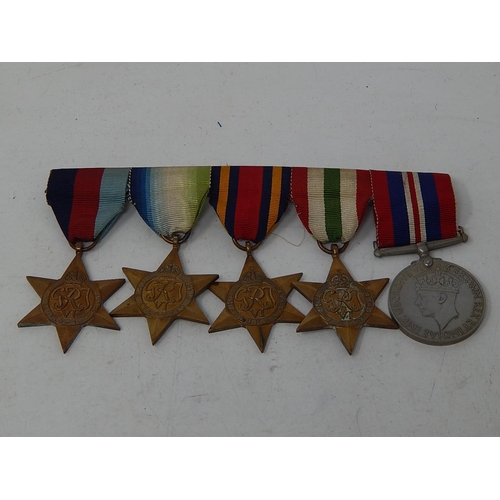 329 - WW2 Mounted Medal Group Inc Atlantic, Burma, Italy Stars Etc. 355704