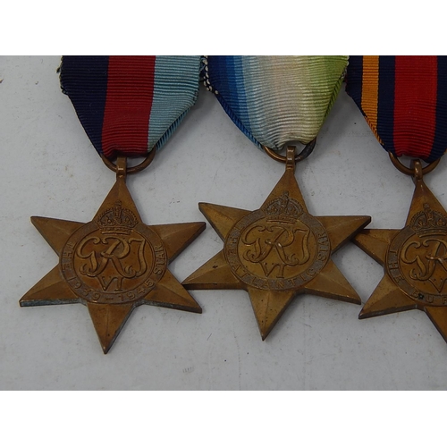 329 - WW2 Mounted Medal Group Inc Atlantic, Burma, Italy Stars Etc. 355704