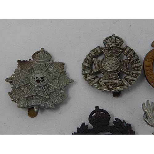 332 - 10 x Assorted Vintage MILITARY Cap Badges Inc WW1, WW2, Officers, R.A.F Etc. 869982