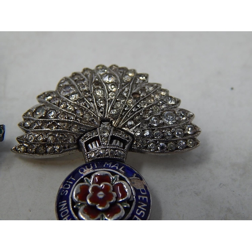 334 - 3 x Vintage .925 STERLING SILVER Military Sweetheart Brooches w/ Enamel (27g). 969969