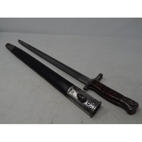 336 - Antique 1913 Remington Bayonet & Scabbard. 282431