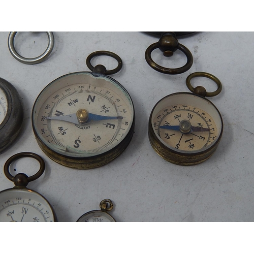 338 - 10 x Vintage COMPASSES Various Sizes & Designs Inc Brass Etc. 714209