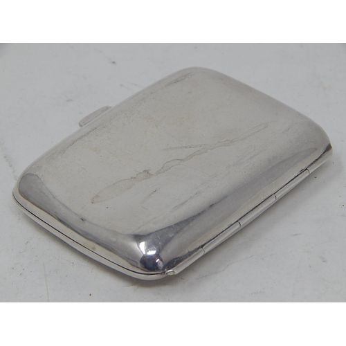 360 - Vintage Hallmarked .925 STERLING SILVER Cigarette Case w/ Engraving (53g). 995895