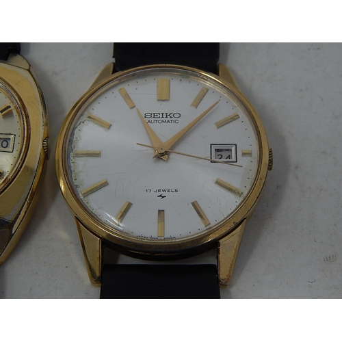 374 - 3 x Vintage Gents SEIKO / SEIKO 5 WRISTWATCHES Automatic WORKING Inc. 7005-2000. 669939