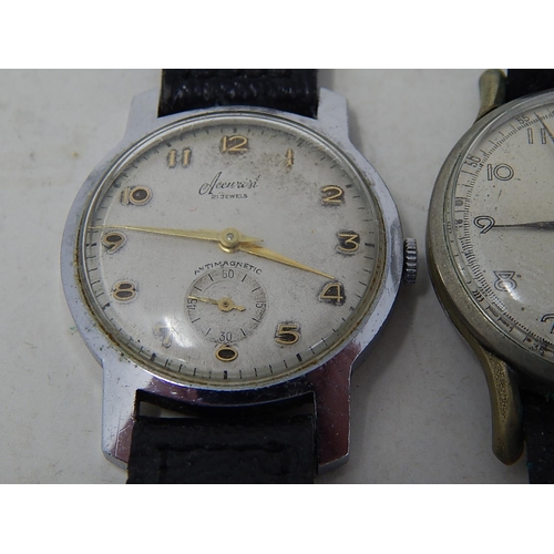 375 - 3 x Vintage Gents WRISTWATCHES Hand-Wind WORKING Inc. Accurist, Sekonda Etc. 227391