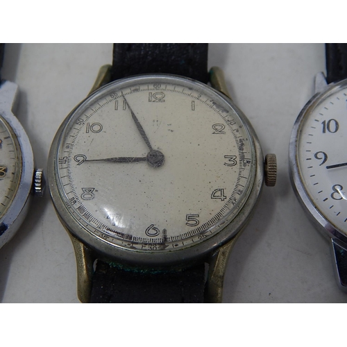 375 - 3 x Vintage Gents WRISTWATCHES Hand-Wind WORKING Inc. Accurist, Sekonda Etc. 227391