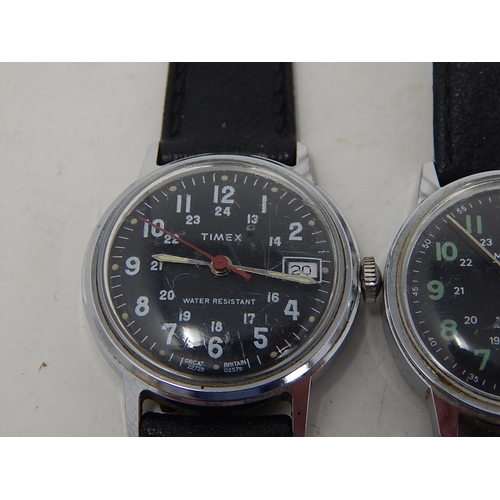 379 - 4 x Vintage Gents / Boys Size Military Style WRISTWATCHES Hand-Wind WORKING. 853871