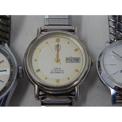 382 - 4 x Vintage Gents WRISTWATCHES Hand-Wind & Automatic Inc. Citizen Alarm Date Etc. 795893