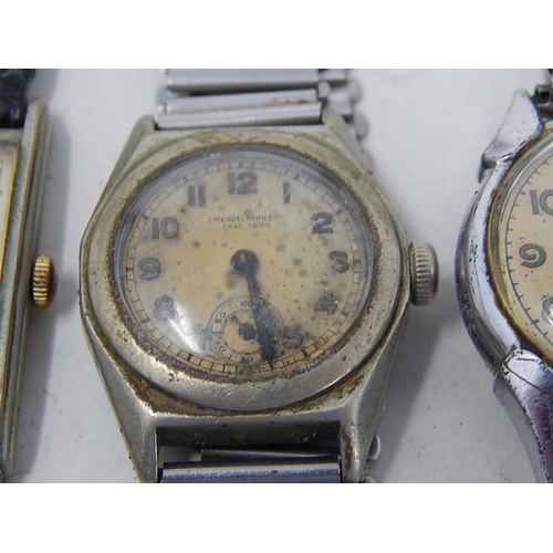 383 - 4 x Vintage Gents WRISTWATCHES Hand-Wind WORKING Inc. Bernex, Etanche Etc. 169853