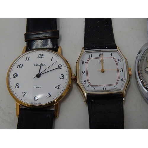 384 - 5 x Vintage Gents WRISTWATCHES Hand-Wind & Automatic Inc. Montine, Sekonda Etc. 138405