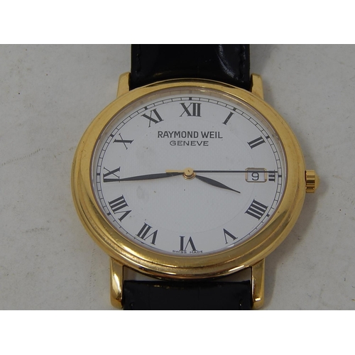 398 - Gents RAYMOND WEIL Geneve Quality Gold Tone WRISTWATCH Quartz WORKING. 898489