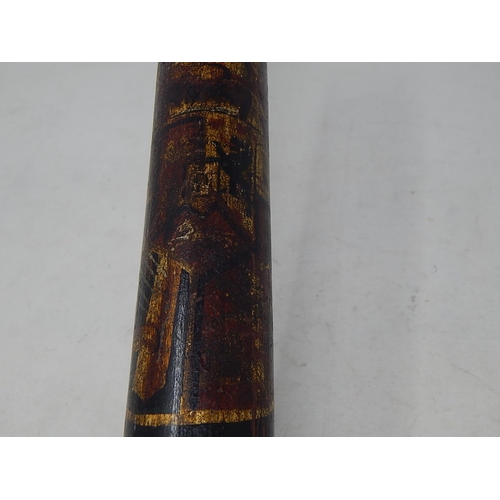 507 - Victorian Special Constable Night Stick: Bethnal Green, London District 56 with Beehive Handle: Meas... 