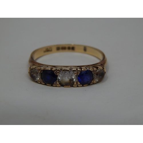 271 - 9ct gold gemstone set ring. 436805