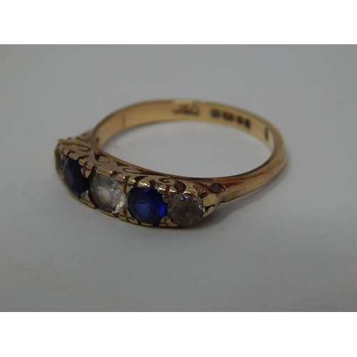 271 - 9ct gold gemstone set ring. 436805