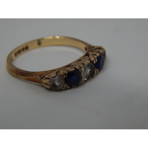 271 - 9ct gold gemstone set ring. 436805