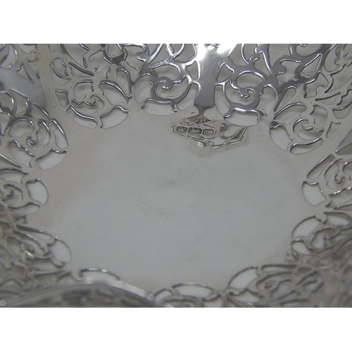 51 - George VI silver bon bon dish, Sheffield 1940, Douglas Healey, 3.3oz