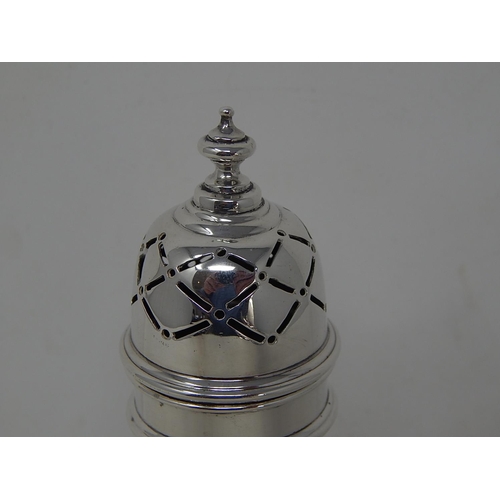 60 - George V silver sugar caster, Birmingham 1929, Docker & Burn Ltd, 3.63oz