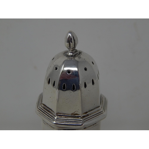 81 - Edward VII silver sugar caster, Birmingham 1905, Charles Westwood, 60g