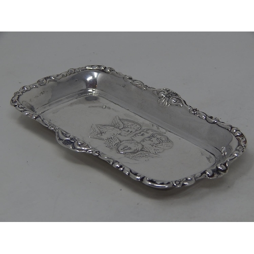 83 - Edward VII silver pin tray with repousse decoration, Chester 1910, 32g