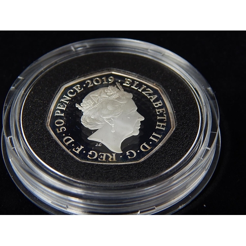 23N - Innovation of Science: Stephen Hawking 2019 UK Silver Proof 50p in Case of Issue with COA